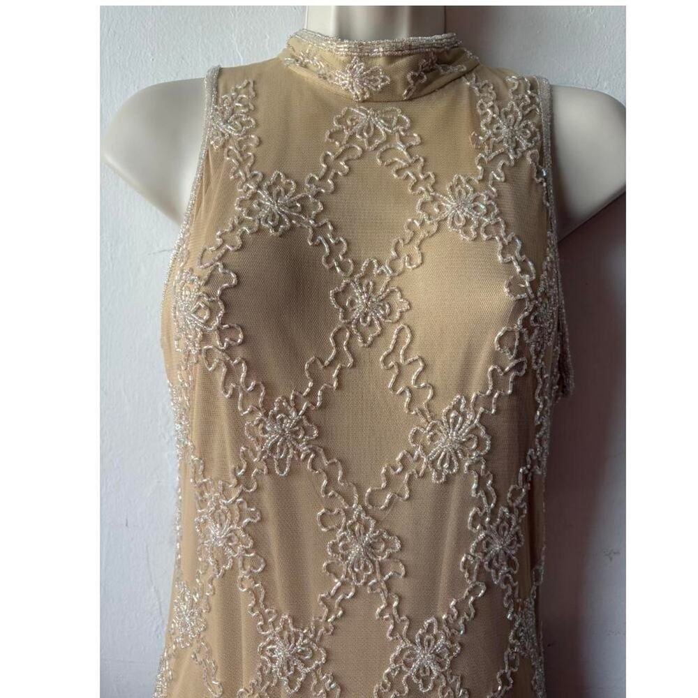 Stunning vintage beaded choker dress
